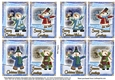 8 Mini Christmas Toppers/ snowmen
