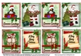8 Mini Christmas Toppers/ Santa, teddies and xmas penguin