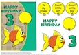 Happy Birthday for 3 yrs- Cute Fish