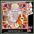 Beautiful Rose Verse Card Front Kit-  Get Well #1