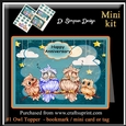 #1 Owl Topper  - bookmark / mini card or tag