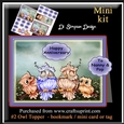 #2 Owl Topper - bookmark / mini card or tag