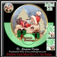 Wobble Card Mini Kit # 3- Xmas Santa