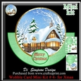 Wobble Card Mini Kit # 4- Xmas Scene