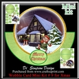 Wobble Card Mini Kit # 9- Xmas Scene