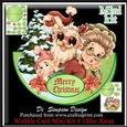 Wobble Card Mini Kit # 10- Xmas Scene
