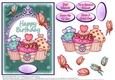 Happy Birthday Cupcake design #2