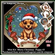 Mini Kit -Merry Christmas -Puppy #3