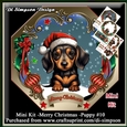 Mini Kit -Merry Christmas -Puppy # 10