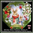 Mini Kit -Happy Christmas -Bunnies # 3