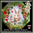 Mini Kit -Happy Christmas -Bunnies # 4