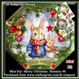 Mini Kit -Happy Christmas -Bunnies #6