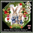 Mini Kit -Happy Christmas -Bunnies # 7
