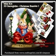 Christmas Snow Globe -Bunny #1