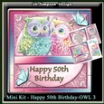 Mini Kit - Happy 50th Birthday #Owl 3