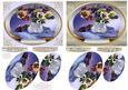 2 Floral Pansy Toppers-suit 4x6