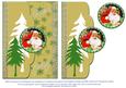 Vintage Santa Scallopped Topper