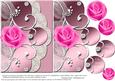 Pink Rose Topper with Pyramid Elements