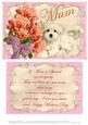 Mothers Day Puppy Topper & Verse-pink