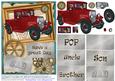 Dad-3D Vintage Old Red Truck #3