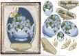 Beautiful Teapot and Iris Flowers with Pyramid Elements# 2
