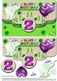 Scalloped Elephant Fun Happy Birthday for 2yrs (#1)