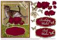 Wild Cat,butterfly and Roses Topper