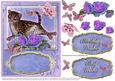 Wild Cat,butterfly and Roses Topper(2)
