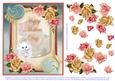 Mothers Day- Edwardian Roses and Sweet Puss