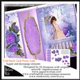 Scalloped Edge Fold Back Card- Pretty Lady
