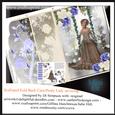 Scalloped Edge Fold Back Card- Pretty Lady in Swing