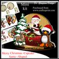 Merry Christmas -cupcake Santa - Shaped