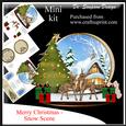 Merry Christmas - Snow Scene