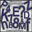 Blue and Gold Alphas & Numerals
