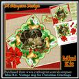 Mini Kit- Vintage Dog for Christmas Greetings