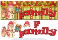 Large Dl Snowman- Family 3D Decoupage
