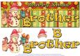 Large Dl Snowman- Brother 3D Decoupage