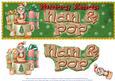Large Dl Merry Xmas- Nan & Pop 3D Decoupage