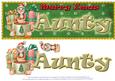 Large Dl Merry Xmas- Aunty 3D Decoupage