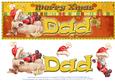 Large Dl Merry Xmas- Santa 3D Decoupage
