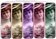 5 Beautiful Vintage Lady Bookmarks with Sayings #6