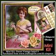 Mini Kit -sweet Vintage Lady for Birthday or Other#9