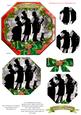 Lovely Xmas Silhouette Pyramid Topper #1