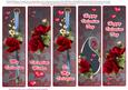 Valentine Book Marks - Velvet Roses#3