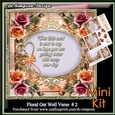 Beautiful Rose Verse Card Front Kit-  Get Well #1