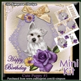 Mini Kit- Happy Birthday with cute puppy #1