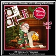 Mini Kit - Last Minute check of Santas List # 5 - with Decoupage