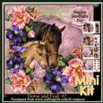 Mini Kit- Beautiful Horse and Foal for lots of occasions #2