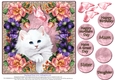 Gorgeous Puss and Roses for Mothers Day and lots of occasions #1