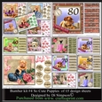 Bumber kit - So Cute Puppies no #4- HUGE 15 design sheets